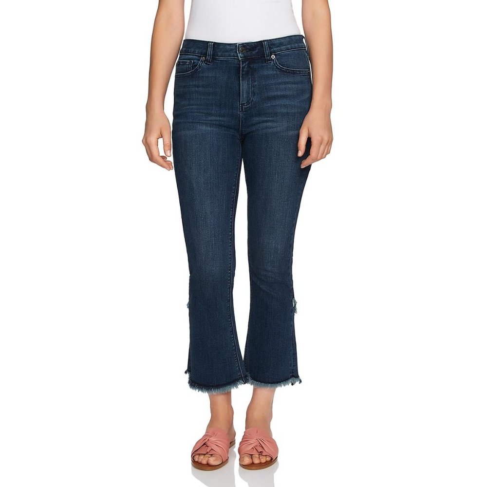 NWT 1.State Frayed Tulip Hem Skinny Jeans